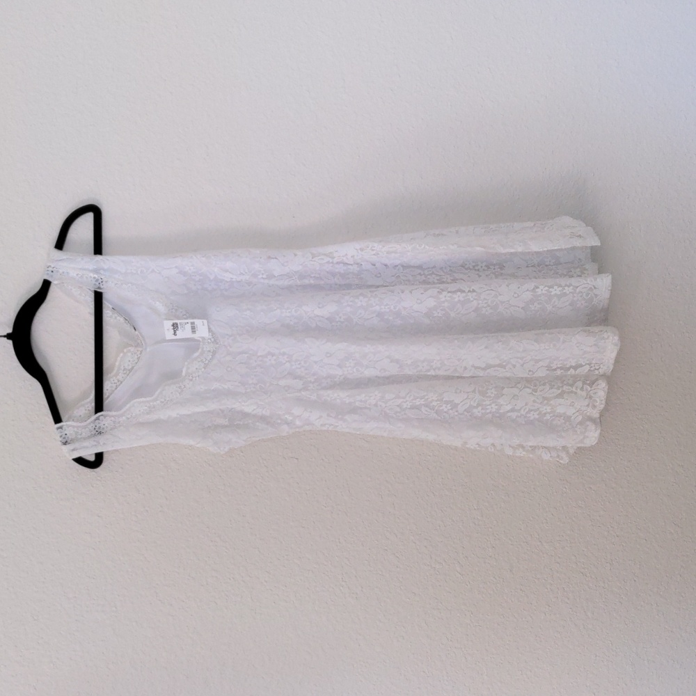NWT Charlotte Russe white lace A line dress